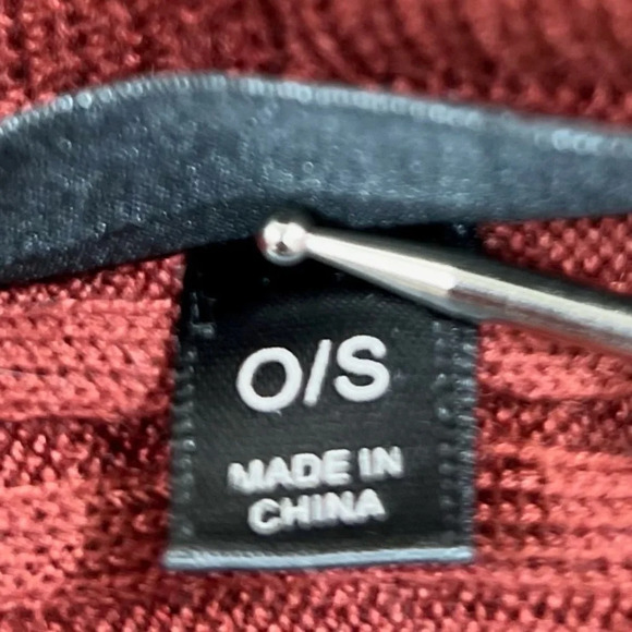 COCO + CARMEN Women’s Bohemian‎ Red Vest Embroidered Lace with Pockets One Size - Picture 10 of 14